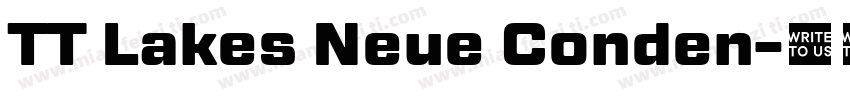 TT Lakes Neue Conden字体转换